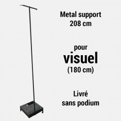 Support métal 208 cm